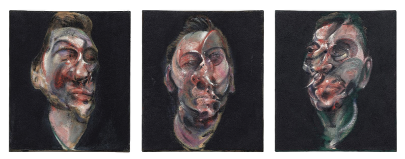 Three Studies for a Portrait of George Dyer by Frances Bacon.   Source ARTEX
