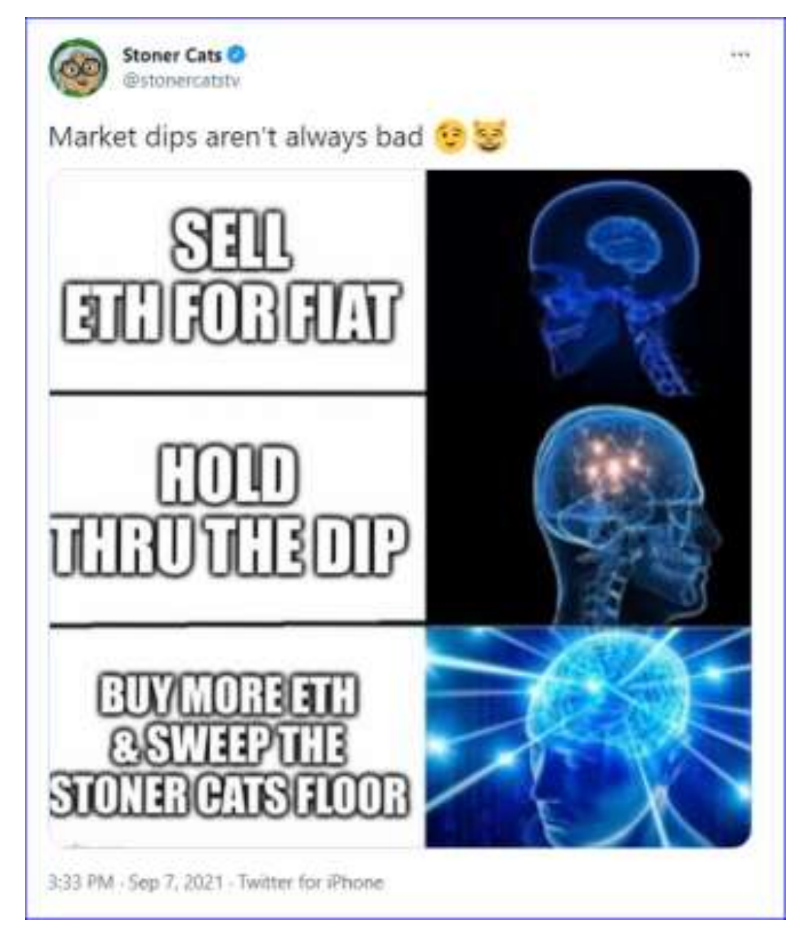 A meme posted on Stoner Cats' Twitter 