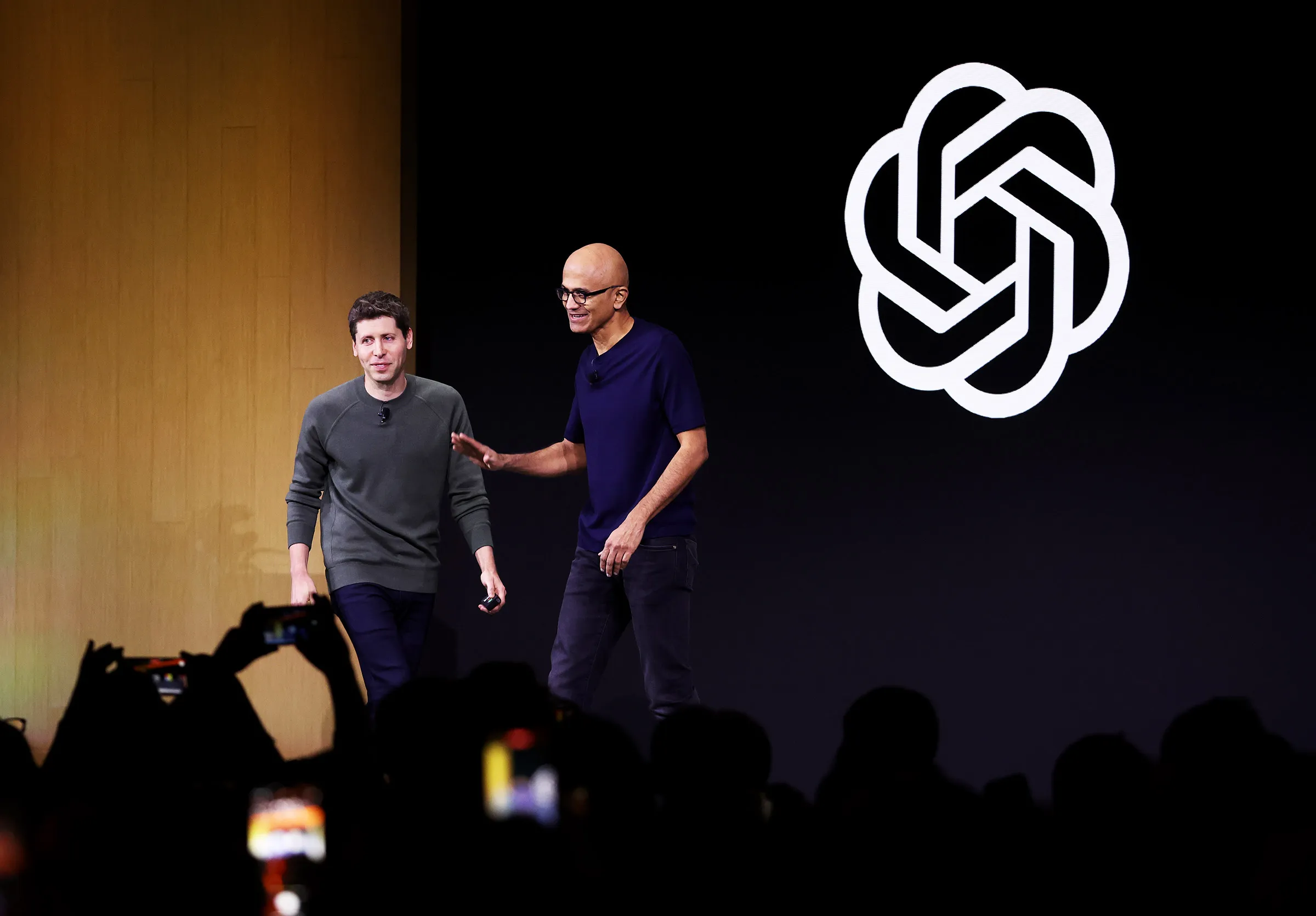 OpenAI and Microsoft boss Sam Altman and Satya Nadella   Source: Wired