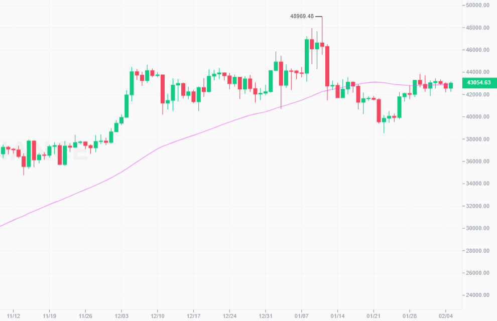 Bitcoin price chart