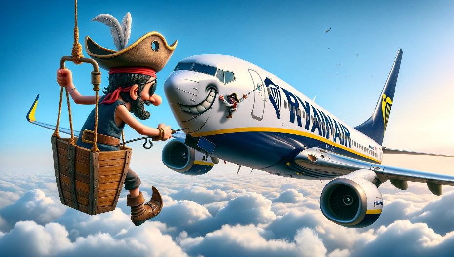 Pirates attacking Ryanair