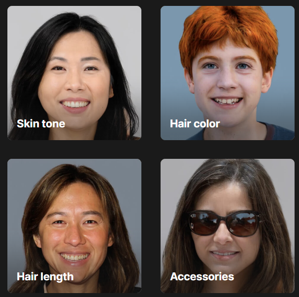 AI generated faces