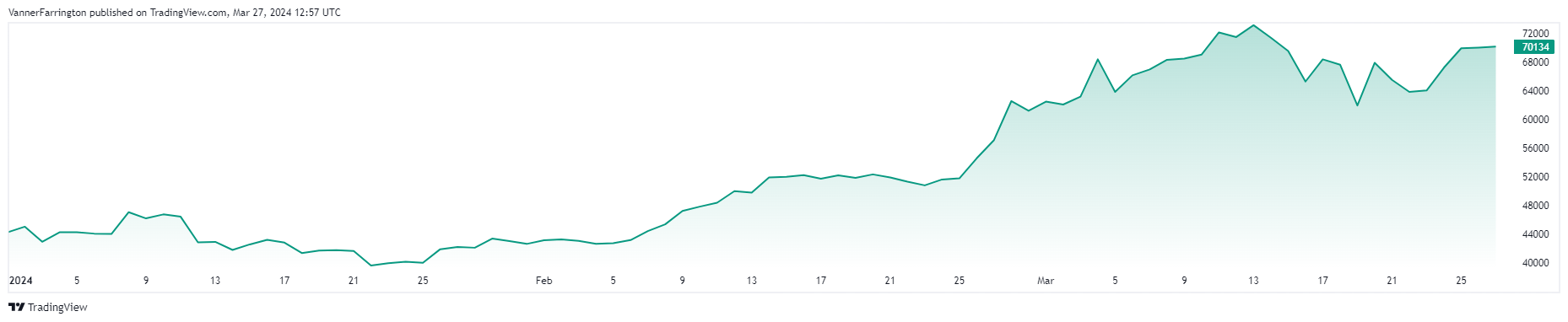 Bitcoin price chart