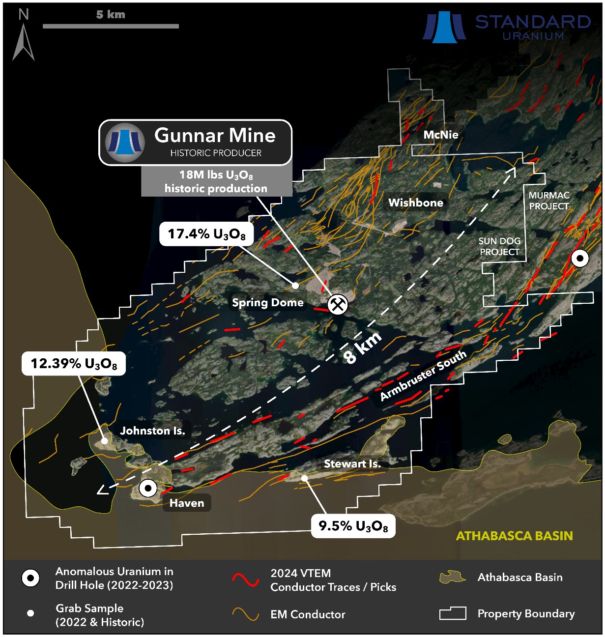 Standard Uranium regains full ownership of Sun Dog project | TSX-V:STND,  OTCQB:STTDF