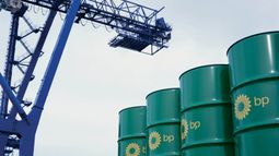 Barrels and crane