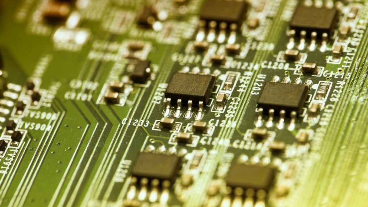 Close up of circuit board
