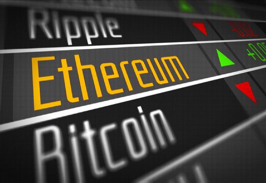 Illustration representing crytocurrencies