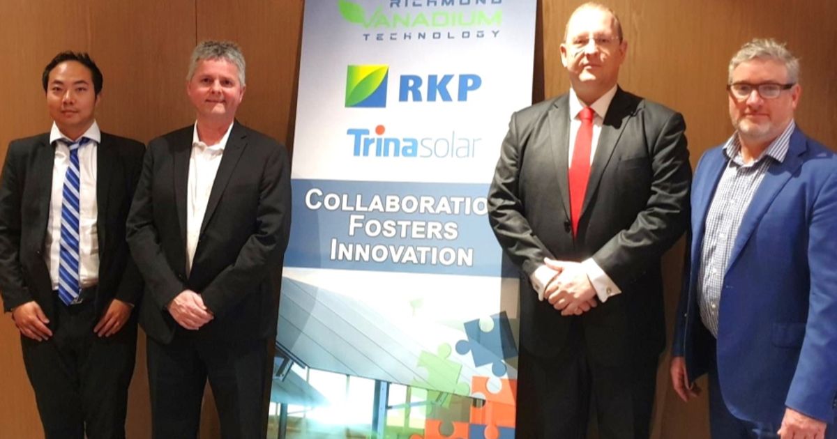 Richmond Vanadium Technology in collaboration for Australian grid-scale energy storage solution - Vimarsana News
