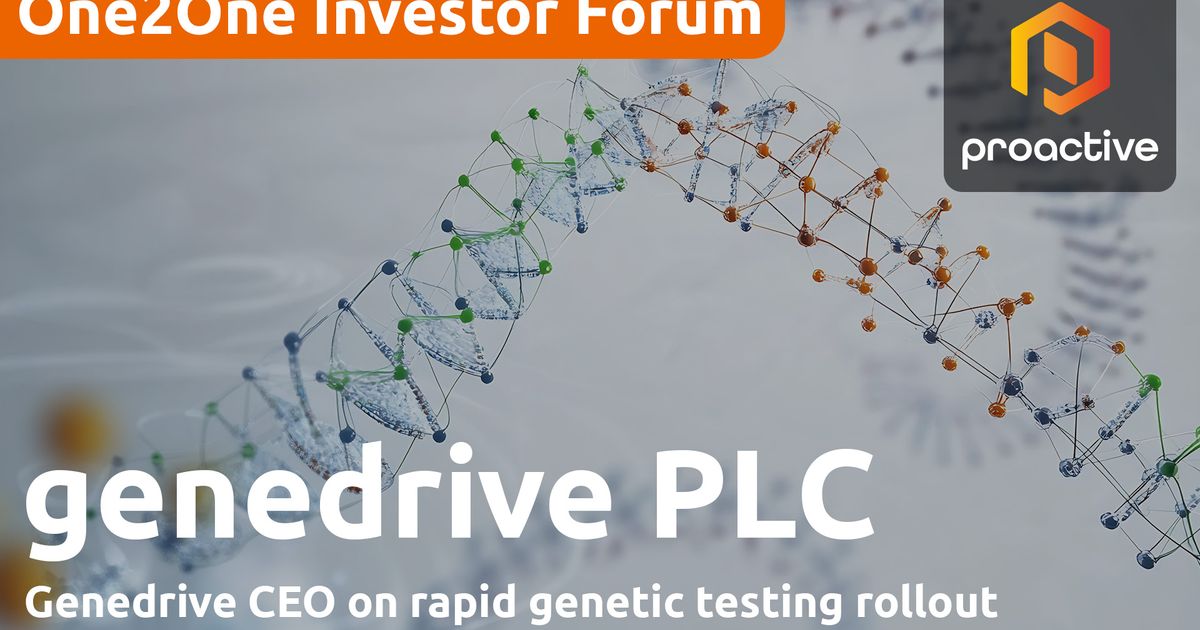 Genedrive CEO on rapid genetic testing rollout - One2One Investor Forum ...