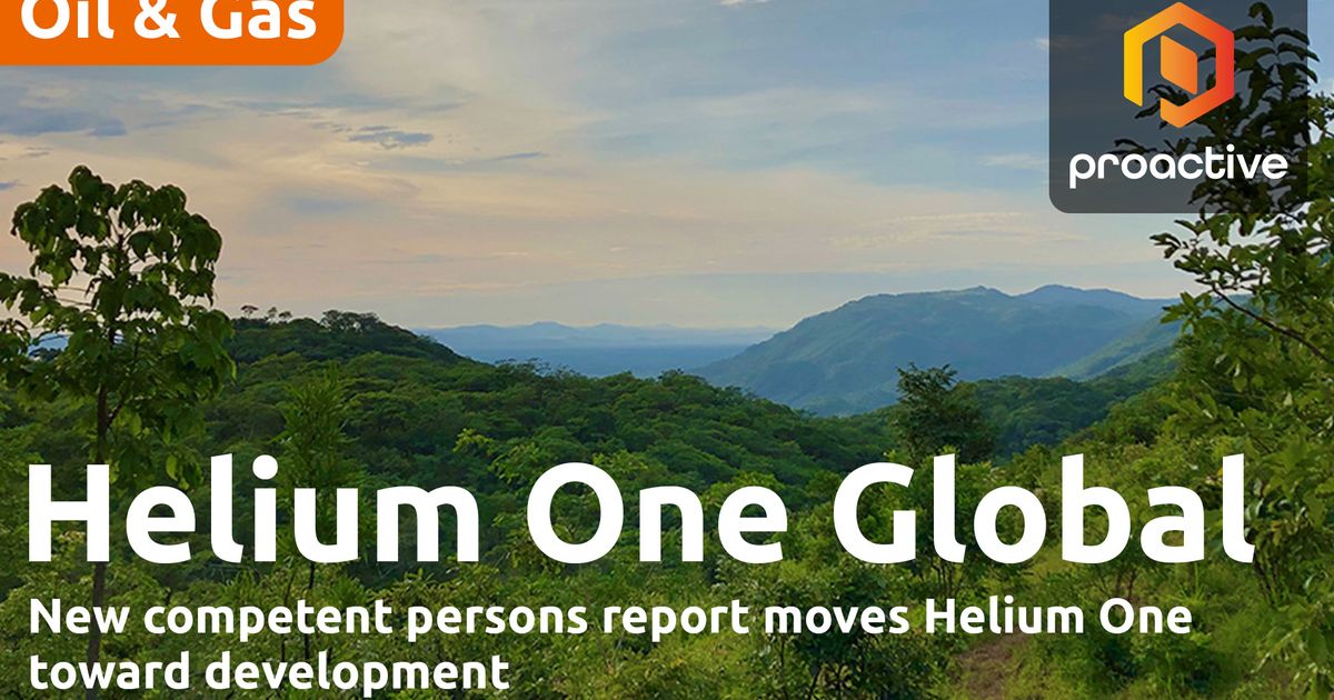 Helium One CEO says independent CPR for Southern Rukwa project is a ...