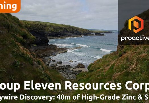 Group Eleven extends Ballywire strike with thickest mineralized intercept to date