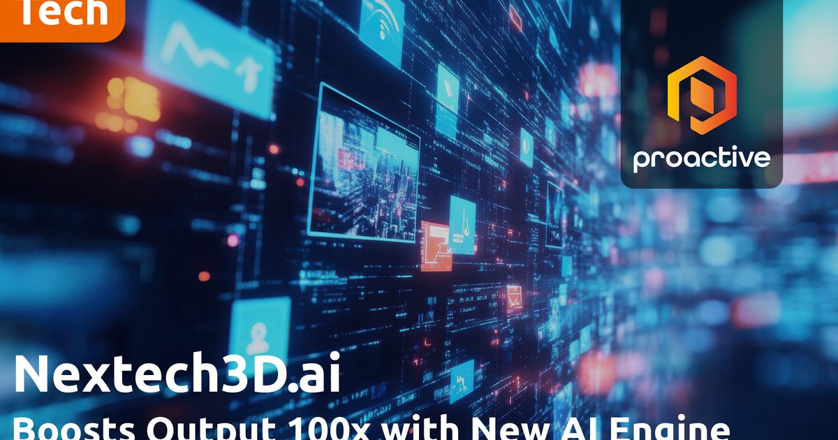 Nextech3D.ai announces 'quantum leap' in 3D content creation with ...
