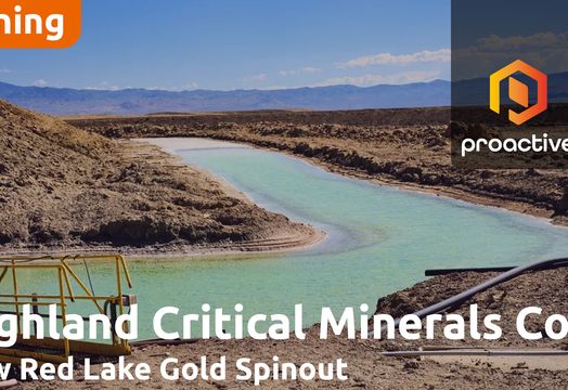 Highland Critical Minerals to spin out Highland Red Lake Gold, advancing new gold assets