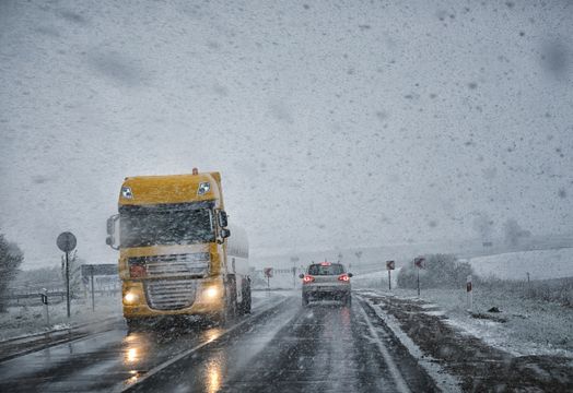 Snowy roads