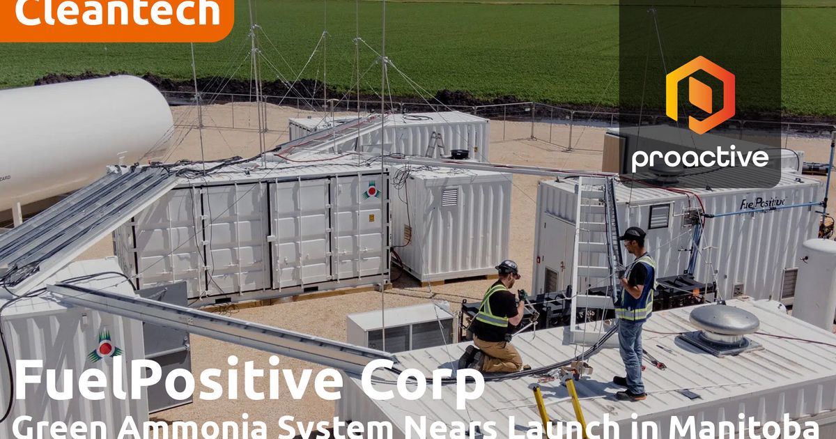 FuelPositive to launch first on-farm green ammonia system in Manitoba ...
