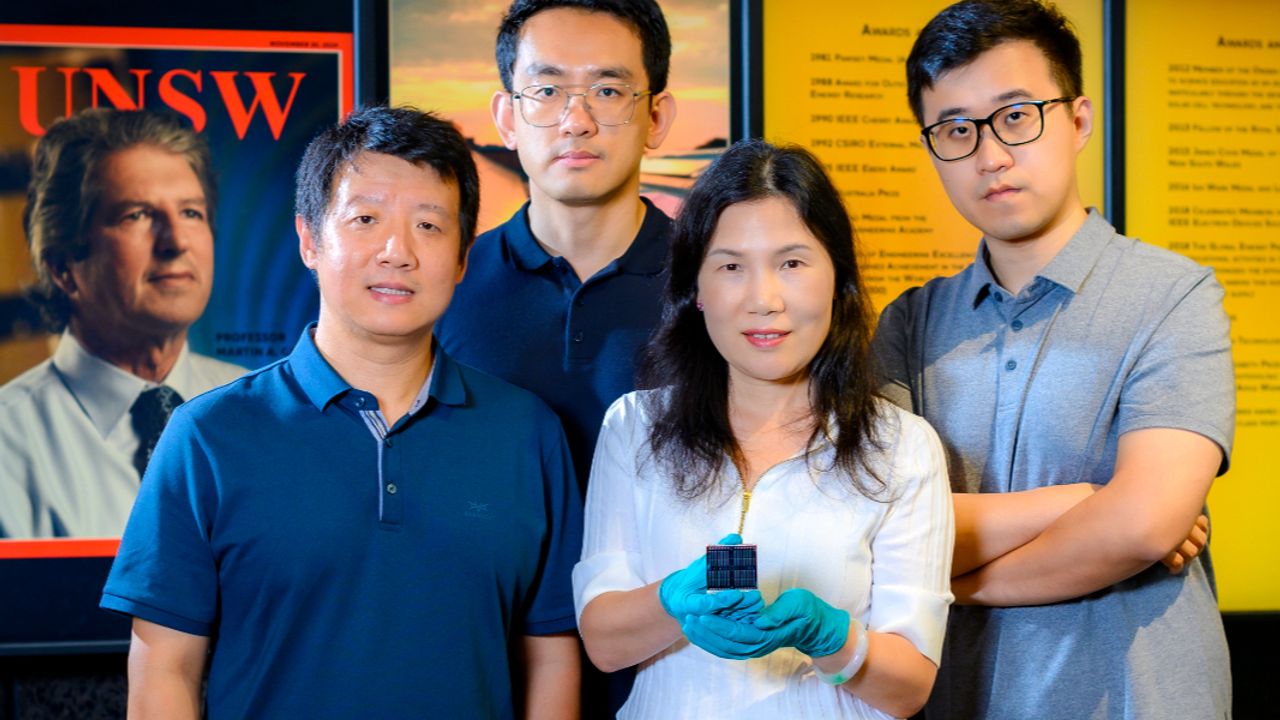 UNSW researchers achieve efficiency breakthrough with “tandem” solar cells