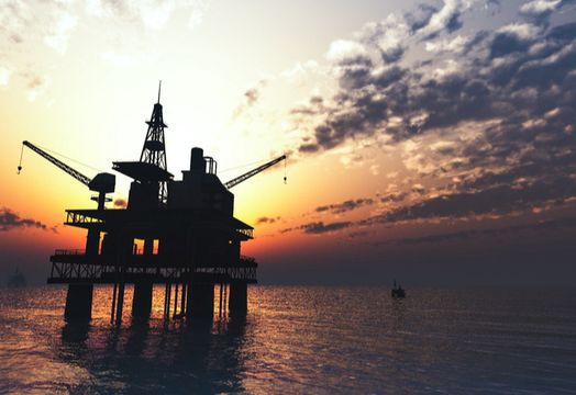 North Sea oil platform