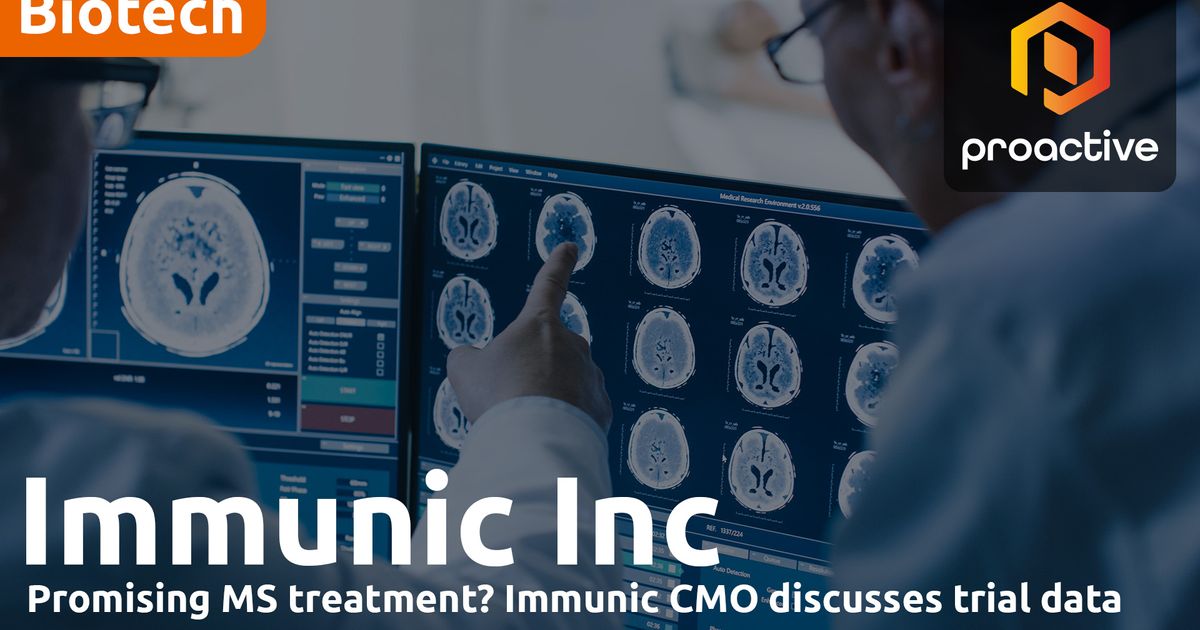 Immunic CMO discusses significance of MS Awareness Month; progress with ...