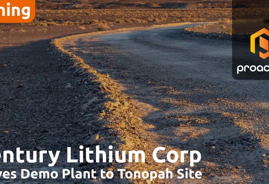 Century Lithium relocates demonstration plant to Tonopah Airport to advance Angel Island project