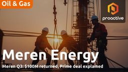 Meren Q3 results: Shahin Amini talks Prime amalgamation, Nigeria assets & $100m dividend