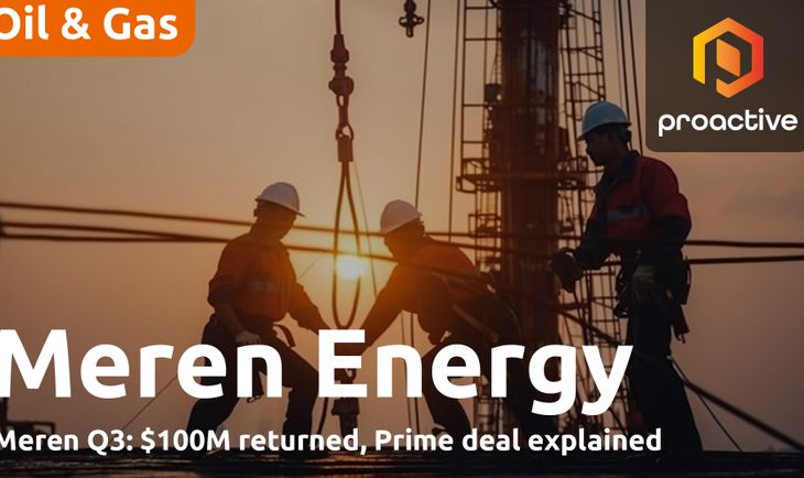 Meren Q3 results: Shahin Amini talks Prime amalgamation, Nigeria assets & $100m dividend