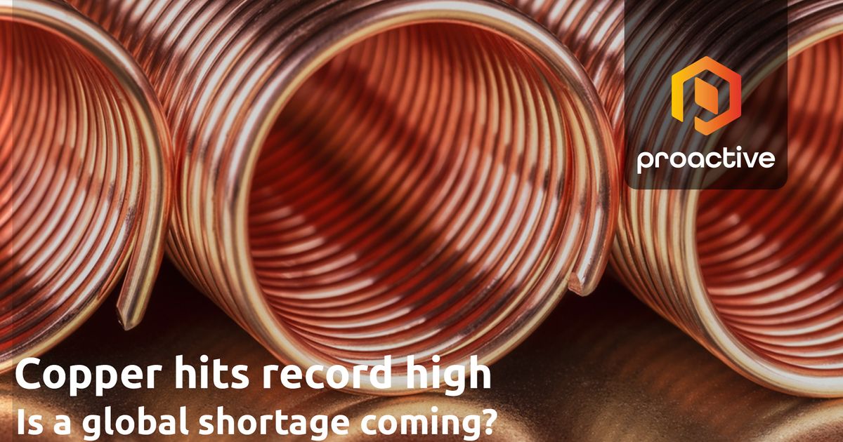 Copper hits record high amid global shortage