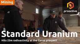 Standard Uranium completes successful first drill program in over 40 years at Corvo Project