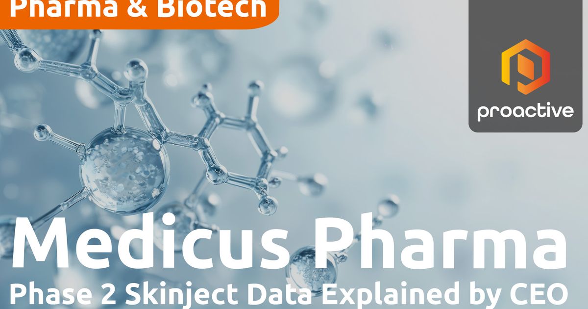 Medicus Pharma gains independent validation for SkinJect Phase 2 data