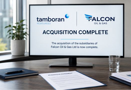 Tamboran Resources Corporation - Tamboran completes Falcon subsidiaries acquisition to build Beetaloo Basin position