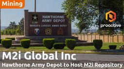 M2i Global to build critical mineral repository at Hawthorne Army Depot