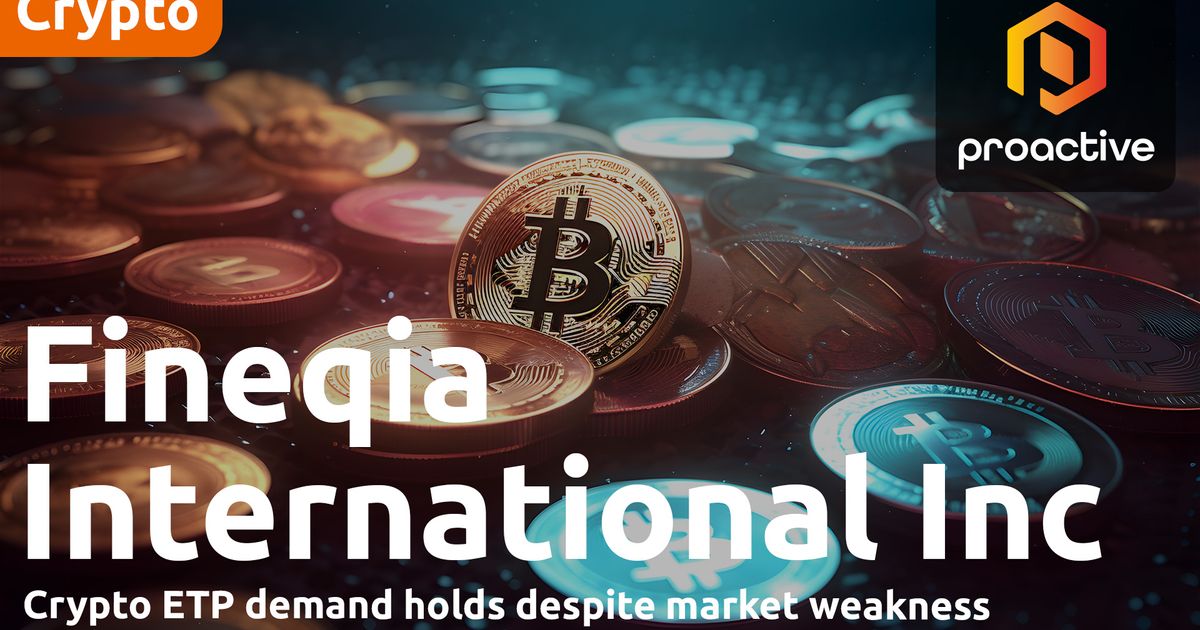 Fineqia International's Matteo Greco on crypto ETP recovery in April ...