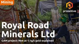 Royal Road Minerals: GAM drill results point to major gold system