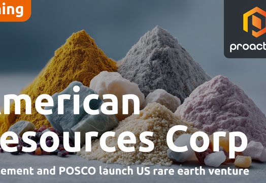 American Resources, POSCO form Joint Venture for US Rare Earth supply chain