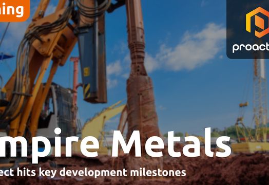Empire Metals expands Pitfield titanium zone ahead of resource upgrade; raises &pound;8m