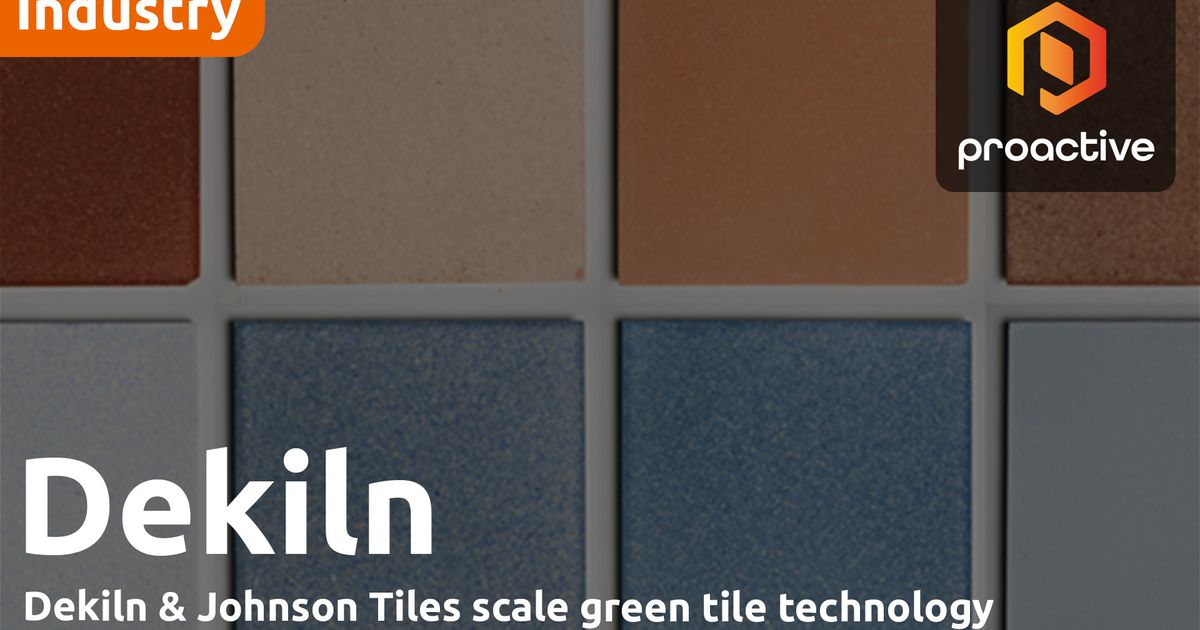 Dekiln & Johnson Tiles partner to scale green tile technology