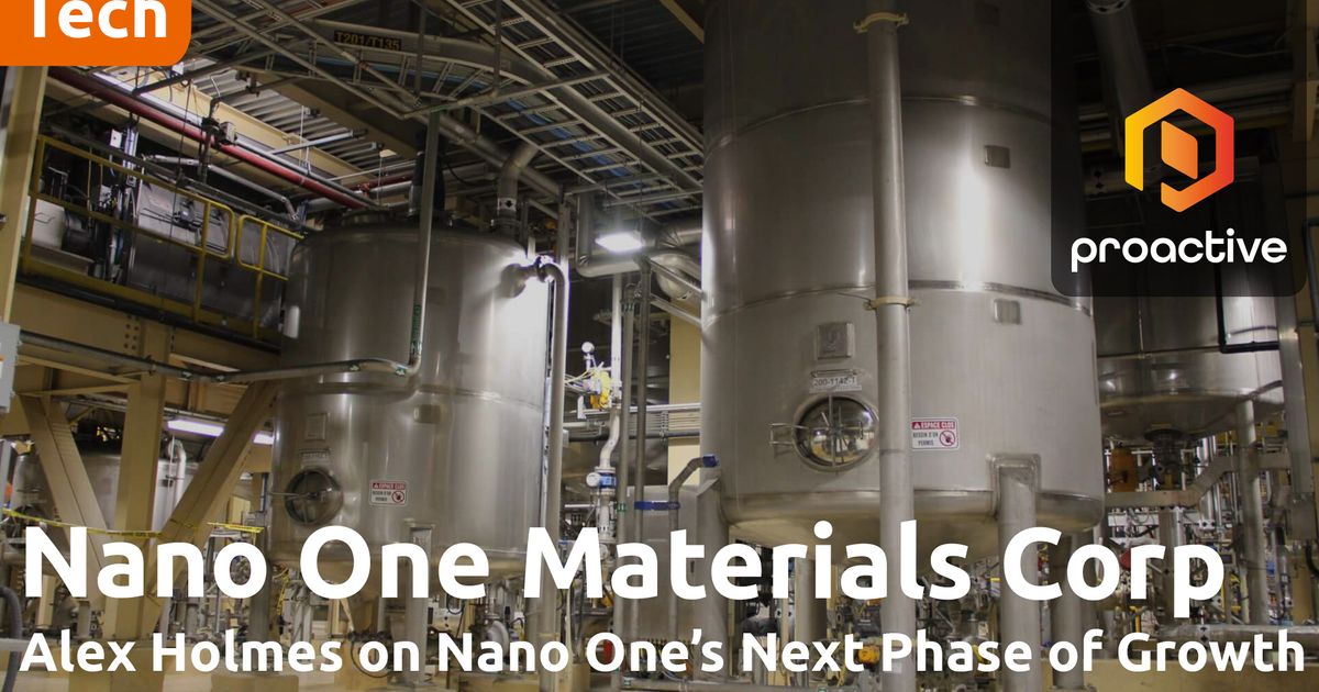 Nano One names Alex Holmes CEO as founder Dan Blondal transitions to retirement and advisory role