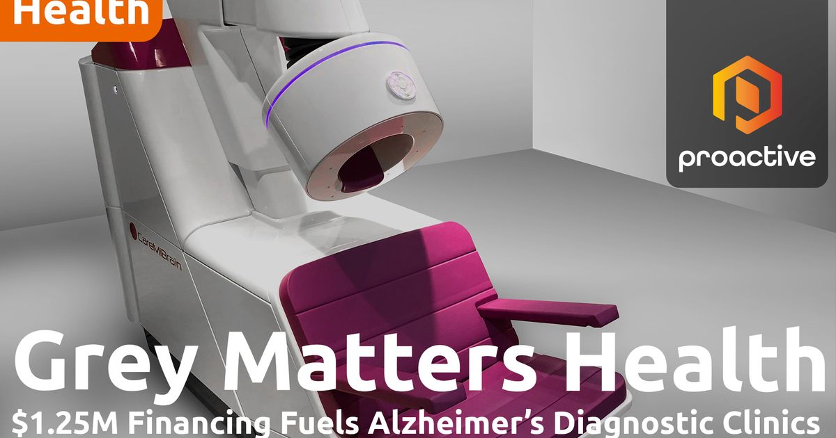 Grey Matters Health raises $1.25 Million to advance Alzheimer’s...