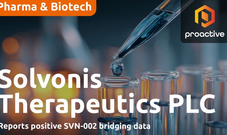 Solvonis reports positive SVN-002 bridging data; CEO outlines next steps