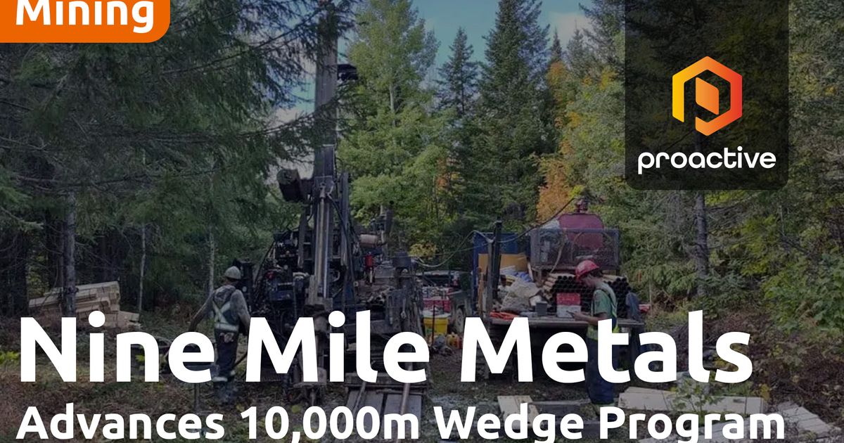 Nine Mile Metals expands Copper-Rich VMS zone at Wedge Mine