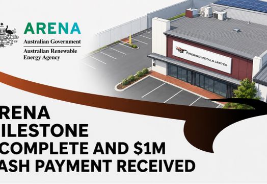 Firebird Metals Ltd - Firebird Metals banks A$1 million ARENA payment as Perth battery plant advances