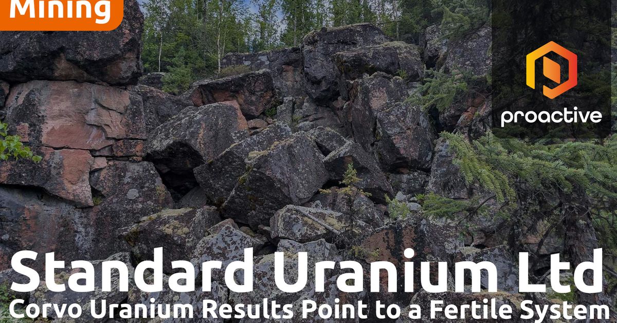 Standard Uranium reports strong pathfinder results at Corvo Uranium project