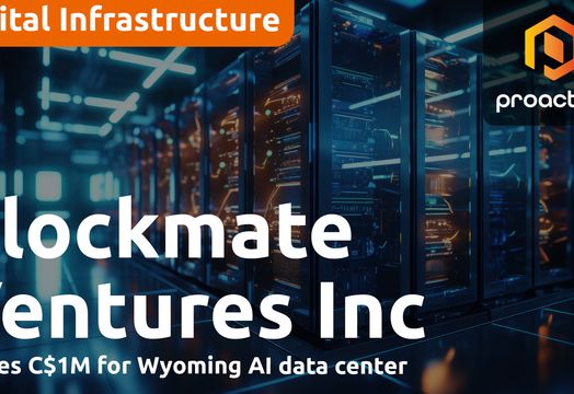 Blockmate raises C$1m for Wyoming AI data center