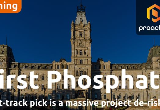 First Phosphate receives accelerated Quebec government support for B&eacute;gin-Lamarche project
