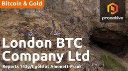 London BTC CEO on hitting 143 g/t gold at Amonett-Frank, highest grade yet in US portfolio