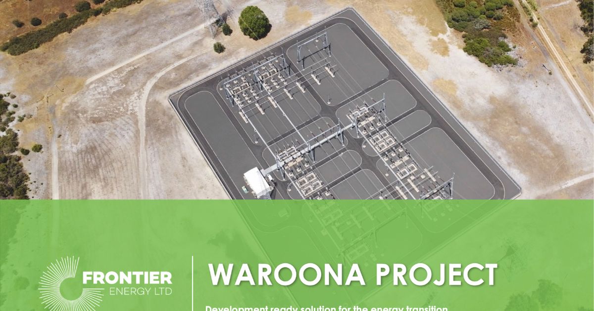 Frontier Energy locks in major Waroona Stage One contracts ahead of ...