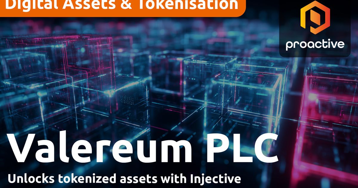 Valereum joins up with Injective and DigiShares to deliver...