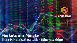 Markets in a Minute: Titan Minerals, Resolution Minerals shine
