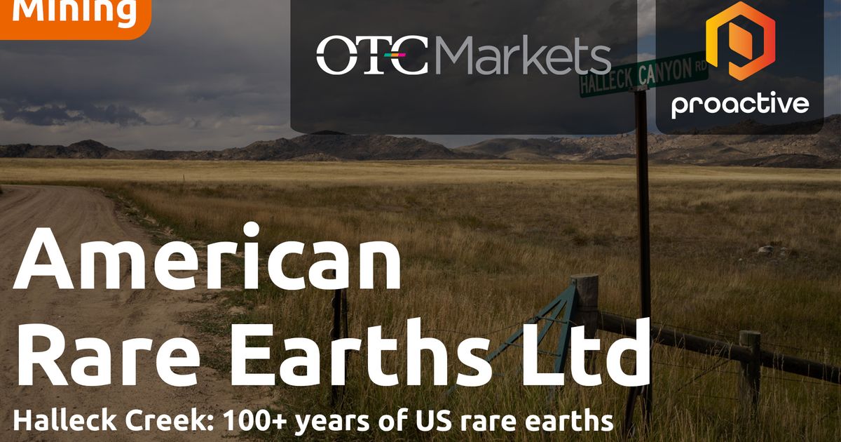American Rare Earths’ Halleck Creek poject set to anchor U.S. rare...
