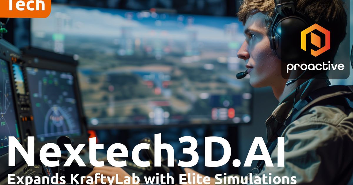 Nextech3D.AI CEO on Krafty Lab expansion with F-35 flight simulation ...