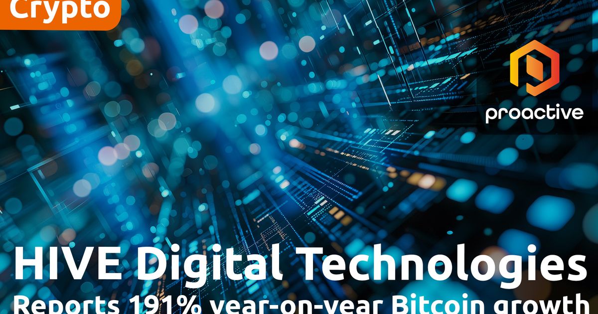 HIVE Digital reports January Bitcoin output with 290% YoY hashrate...
